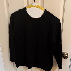 Classic Black Long Sleeve Women's Sweater